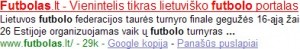 futbolas.lt rich snippet