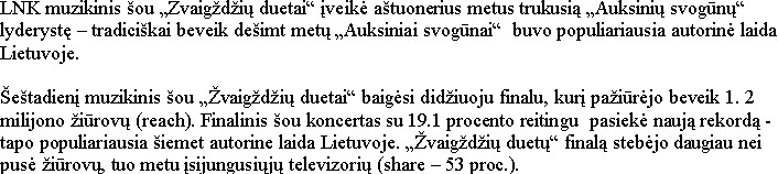 Žvaigždžių duetai, Auksiniai svogūnai