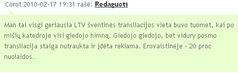 LRT: KAS BLOGIAU - STRIPTIZAS AR REKLAMA NUTRAUKTAS HIMNAS?