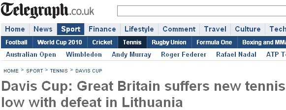 Great Britain tennis results