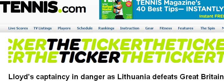 Great Britain tennis results