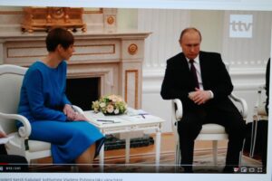 Kersti Kaljulaid ir Vladimiras Putina